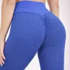 Elastico Yoga Outfit Butt Lifting Mesh Bubble Pants Leggings Fitness Vita alta Women Yoga Leggin XXL