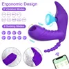 Massageador de brinquedos sexuais 3 em 1 Bluetooth App Dildo Vibrator Feminino controle remoto sem fio Sucker clitores Toys Mulheres Casal Adulto 18