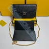 فاخرة 3pcs ثلاث قطع مجموعة Fend Triple Bag Leathe Designer Tote Wallets Holder Classic Fashion Handbag Engoding Men Women Crossbod