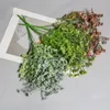 Faux blommig grönare hem vas möbler simulering växt europeisk stil böna gräs blommor inomhus restaurang partition blomma bit j220906