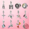 925 perles de charme en argent balancent fleurs tasses à café Football château perle Fit Pandora bracelet à breloques bijoux à bricoler soi-même accessoires