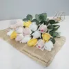Faux Floral Greenery 10pcs Mooie Silk Kunstmatige Rose Bloemen 44CM Lange Tak Boetket Voor Bruiloft Thuis Tafel Decor Regelen J220906