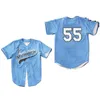 College Baseball Wears College Mens Kenny Powers #55 Eastbound Down Mexican Myrtle Beach Mermen Charros Kenny Powers Men Women Youth Baseball Jerseys Double Stitch