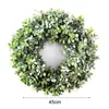 Ghirlande di fiori decorativi Ghirlanda artificiale Porta ghirlanda 17,7 pollici Ghirlanda verde finto Porta d'ingresso Primavera Decorazione finestra Decorazioni per la casa T220905 T220905