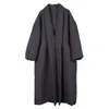 Trench-coats pour femmes LANMREM Veste européenne de la plus haute qualité hiver femmes surdimensionné coupe-vent noir coupe-vent long trench-coat en stock WTH12 220906