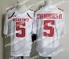 American College Football Wear NCAA TTU Texas Tech #5 패트릭 마홈스 2세 블랙 저지 레드 2019 CFB 150TH 캔자스 시티 화이트 마이클 크랩트리 KC 옐로우 남성 유니폼