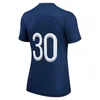 23 24 MBAPPE Femmes Maillots de Football 22 23 KIMPEMBE SERGIO RAMOS Domicile 3ème Maillot de Football N.MENDES DRAXLER ICARDI Uniformes Manches Courtes