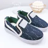 Newest Kids Designer Casual Sneakers Childrens Tennis 1977 Trainers Girls Boys Tiger Flower Print Ivory Canvas Linen Fabric Low Cut Fashion Shoes