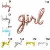 Boy Girl Aluminium Foil Decoration Balloons Baby Shower Birthday Party Decorations Kids Gender Reveal Balloon Letters Shaped TH0255