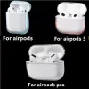 Para AirPods 2 Pro AirPod 3er Accesorios de auriculares Silicona sólida Linda cubierta protectora de auriculares Apple Caja de carga inalámbrica AP2 AP3