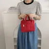 Abendtaschen Leinwand Handtasche Damen Umhängetasche Frau Einfache Shopping Aufbewahrung Mode Hand Tragen Mini Tragbare Mädchen Kleine Stofftasche