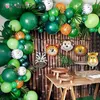 Altri accessori per feste per eventi 109 pezzi Kit ghirlanda di palloncini per feste a tema Jungle Safari Palloncini animali Foglie di palma per bambini Ragazzi Festa di compleanno Baby Shower Decor 220906