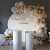 Altre forniture per feste di eventi 98 pezzi Balli bianchi Kit arco di ghirlanda kit coriate metallizzato in oro in oro in lattice in lattice baby shower decorazioni per feste di laurea di compleanno 220906