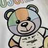 Designer Top Version Hoodie Pure Hand Gu 2022 Autumn and Winter New Colorful Bear Logo Men's and Women's samma runda halströja