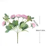 Faux Floral Greenery Roses Artificial Flowers Silk Peonies Pink High Quality Wedding Bouquet Home Living Room Party Decoration Beautiful Fake Flowers J220906