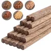 Bacchette di bambù in legno naturale giapponese Salute senza lacca Cera Stoviglie Stoviglie Hashi FY5561 906