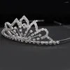 Hoofddeksels Bruid Kroon Bruiloft Bruids Tiara's Voor Vrouwen Feest Hoofdtooi Kronen Kristallen Hoofdband Tiara Diamant Haaraccessoires HG10