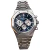 Роскошные мужские механические часы 26331st Blue Disc Швейцарские часы Брендовые наручные часы
