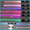 LED SwordsGuns 2 PiecesLot Knipperende Lightsaber Laser Dubbele Zwaard Speelgoed Geluid en Licht voor Jongen Meisjes 2209056454339