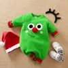 Rompers mijn eerste kerstgeboren baby bodysuits kleding ropa peuter meisje rood lange korte romper jumpsuit outfit kerstcadeaus 220905