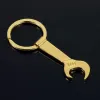 Eco-friendly Silver Metal Wrench Spanner Beer Bottles Openers Key Chain Key Ring Gift Electric Wine Bottle Opener Rings