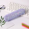 3D Star Pencil Case Pen Pouch Marker Bag Waterproof Slim Slitesistent PU Leather for School Office Business 1223079