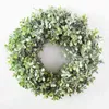 Ghirlande di fiori decorativi Ghirlanda artificiale Porta ghirlanda 17,7 pollici Ghirlanda verde finto Porta d'ingresso Primavera Decorazione finestra Decorazioni per la casa T220905 T220905