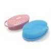 Épurateur de corps en silicone Loofah Double face exfoliant corps bain douche épurateurs brosses pour enfants hommes femmes P0906