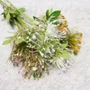 Faux Floral Verdure Blanc Leucospermum Fleurs Artificielles Longue Branche Faux Fleur Fleurs En Plastique Pour La Décoration De Mariage Jardin En Plein Air De Haute Qualité J220906