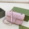 Новые сумки G-буквы на плечах gbag дизайнерские сумки кожаные сумочки женщины роскошная цепь маленькая квадратная классическая полоса