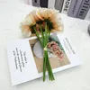 Faux Floral Greenery Small Hand Bouquet Artificial Fake Flower Simulation Carnation Wedding Home Decoration Arrangement J220906