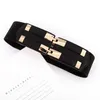 Belts H3301 Simple Fashion Waist Belt Women Korean Elastic Wide Seal Female All-match Metal Buckle Retro Casual Waistband Accessories