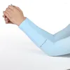 무릎 패드 LY 1 쌍 남성 여성 팔 소매 여름 태양 UV 보호 자전거 달리기 낚시 클램핑 드라이빙 BN99