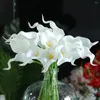 Dekorative Blumen PU-Mini-Lilie-Imitat-Blumen-Gefühl, gefälschter Hochzeitsstrauß, Heimdekoration