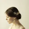 الرأس MyFeivo Freshwater Pearl Bridal Headgear الكورية راينستون رئيس الزفاف ملحقات الفستان الزفاف HQ1391