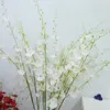 Faux Floral Greenery 2 Long Branches Dancing Orchid Room Decoration Simulation Event Celebration Floor Planta Artificial Plástico J220906