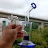 8.5 inch hookah with color colored bong glass rod clear 14mm female connector water pipe with bowl