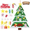 Decorazioni natalizie albero felpate di fai -da -te allegro per la casa 2022 Cristmas Ornament navigati navidad Babbo Natale anno