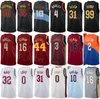 Stampato Uomo Donna City Basketball Donovan Mitchell Jersey Cedi Osman 16 Jarrett Allen 31 Darius Garland 10 Evan Mobley 4 Ricky Rubio 99 Classic Nome personalizzato Numero