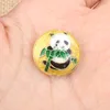 Colorful Cloisonne Enamel Filigree Round Panda Beads Animal Accessories DIY Jewelry Making Findings Necklace Earrings Bracelets 10pcs/lot