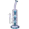 13inchs Recycler Oil Rigs Hookahs Heady Glass Water Bongs Smoking Accessory Bubbler Smoke Water pipes With 14mm Joint