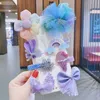 ヘアアクセサリー8pcs/lot Children's Bow Hairpinかわいい女の赤ちゃんプリンセスヘッドドレス甘いヘッドバンドヘアクリップバレット20220906 E3