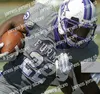 American College Football Wear Personnalisé Furman Paladins Football N'importe quel numéro Nom Violet Gris Blanc 4 Darren Grainger 9 Hamp Sisson 22 Devin Wynn 5 Dae'one Maillots