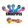 Cool Coloré Heady Rainbow Pipes Pyrex Verre Épais Tube De Fumer Handpipe Portable De Haute Qualité Décorer À La Main Herbe Sèche Tabac Huile Rigs Bong DHL Gratuit