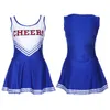 Trajes sexy senhoras cheerleader traje escola menina roupas fantasia vestido cheer líder uniforme das mulheres roupas312z