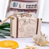 Hediye Sargısı 50 PCS Yaratıcı Mini Bavul Şeker Kutusu Şeker Ambalaj Karton Düğün Hediye Kutusu Etkinlik Parti Malzemeleri Düğün iyilikleri Kart 220913