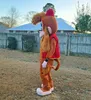 Monkey Mascot Costume Party Cartoon Stroje Fursuit Postacie Urodziny Halloween Furry Suit Up