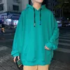 Herren Hoodies Männer Harajuku Koreanischen Stil Lose Übergroße Sweatshirts Vintage Einfarbig Langarm Mit Kapuze Casual Sweatshirt Trainingsanzug