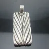 Naszyjniki 925 Sterling Srebrna biżuteria Chevron Czarne diamenty