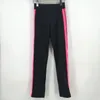 Erkek Pantolon Gevşek Erkekler Sonbahar Kış Spor Uzun Pantolon Fermuar Pantolonları Sıradan Erkekler Sweetpants Mektup Baskılı Jogger Yan Stripes Sport Sportwear Drawstring St7025